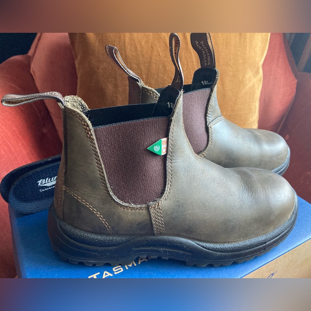 Blundstone steel toe boots, Size 4.5 (7.5 women US), NEVER worn, CSA Approved